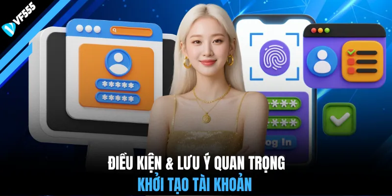 Điều kiện & lưu ý quan trọng khởi tạo tài khoản